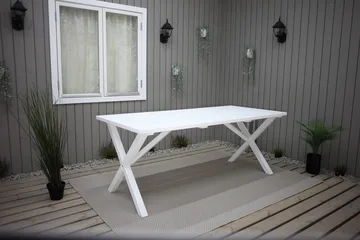 Scottsdale Udendørsbord Rektangulært Hvid 190 cm - Hvid - Havemøbler - Havebord - Spisebord & havebord