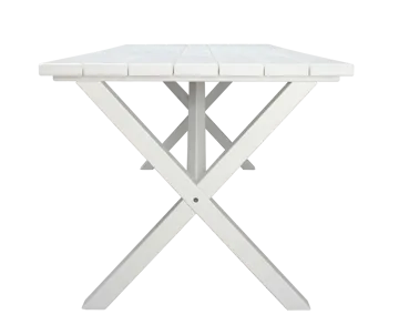 Scottsdale Udendørsbord Rektangulært Hvid 190 cm - Hvid - Havemøbler - Havebord - Spisebord & havebord