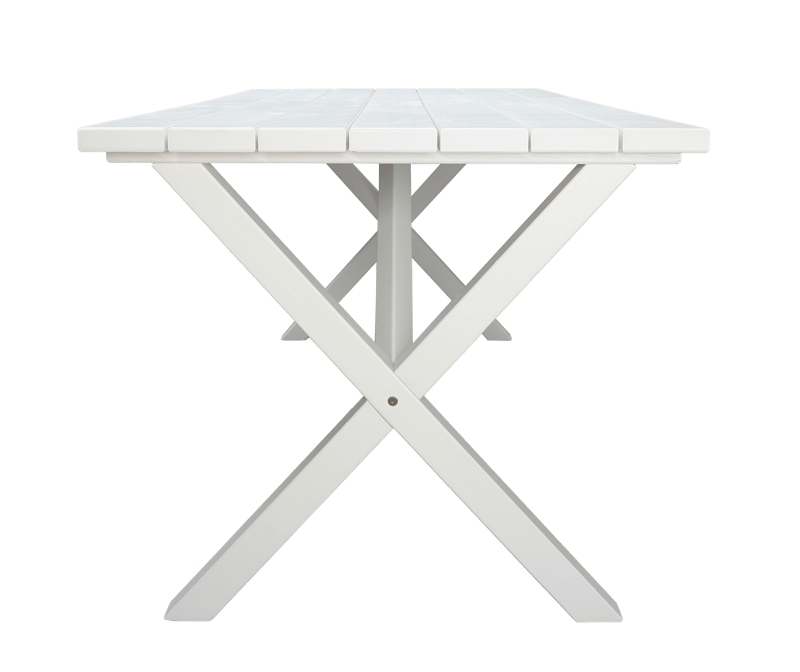 Scottsdale Udendørsbord Rektangulært Hvid 190 cm - Hvid - Havemøbler - Havebord - Spisebord & havebord