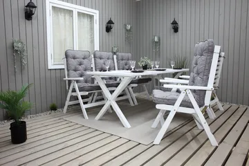 Scottsdale Udendørsbord Rektangulært Hvid 190 cm - Hvid - Havemøbler - Havebord - Spisebord & havebord