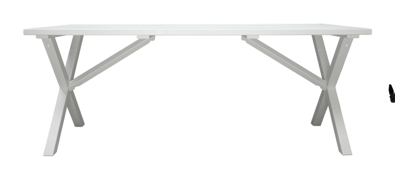 Scottsdale Udendørsbord Rektangulært Hvid 190 cm - Hvid - Havemøbler - Havebord - Spisebord & havebord