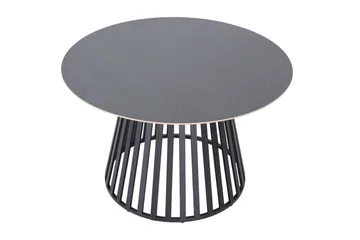 Sensi rundt udendørs spisebord 120 cm i metal - Sort - Havemøbler - Havebord - Spisebord & havebord