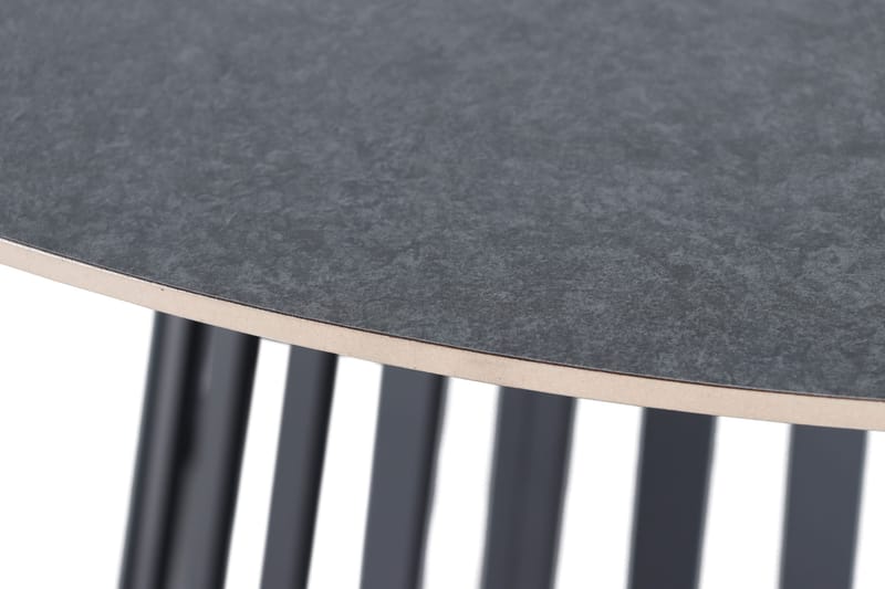 Sensi rundt udendørs spisebord 120 cm i metal - Sort - Havemøbler - Havebord - Spisebord & havebord