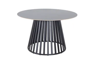 Sensi rundt udendørs spisebord 120 cm i metal - Sort - Havemøbler - Havebord - Spisebord & havebord