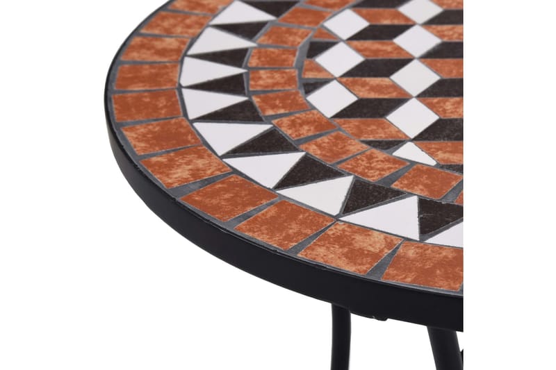 Bistrobord Med Mosaikdesign 60 Cm Keramisk Brun - Brun - Havemøbler - Havebord - Sidebord