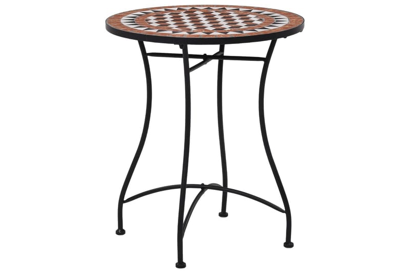 Bistrobord Med Mosaikdesign 60 Cm Keramisk Brun - Brun - Havemøbler - Havebord - Sidebord