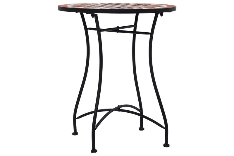 Bistrobord Med Mosaikdesign 60 Cm Keramisk Brun - Brun - Havemøbler - Havebord - Sidebord