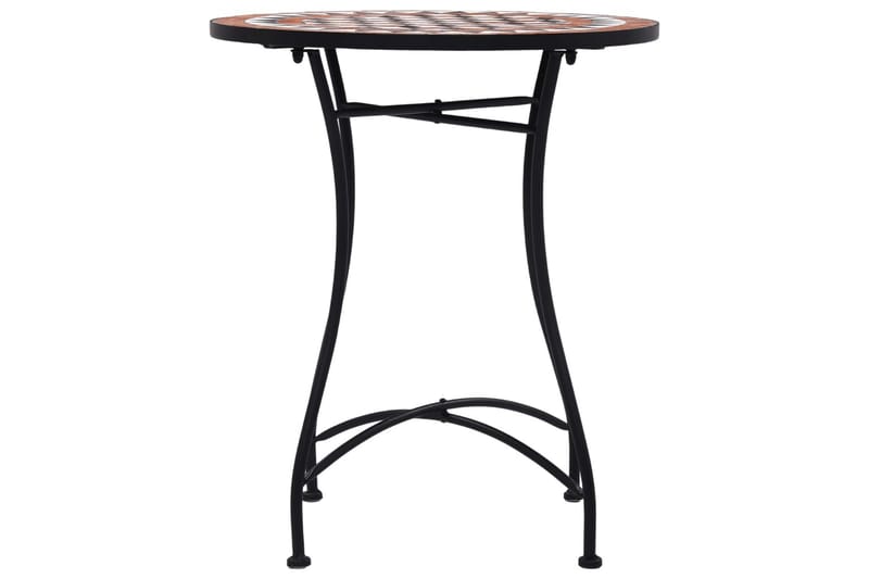 Bistrobord Med Mosaikdesign 60 Cm Keramisk Brun - Brun - Havemøbler - Havebord - Sidebord