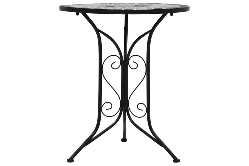 Bistrobord Med Mosaikdesign 61 Cm Keramisk Grå - Grå - Havemøbler - Havebord - Sidebord