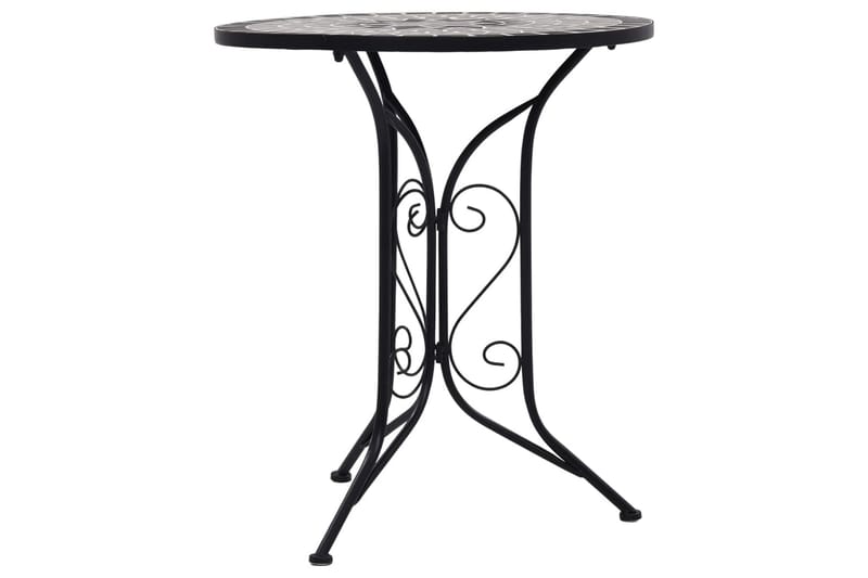 Bistrobord Med Mosaikdesign 61 Cm Keramisk Grå - Grå - Havemøbler - Havebord - Sidebord