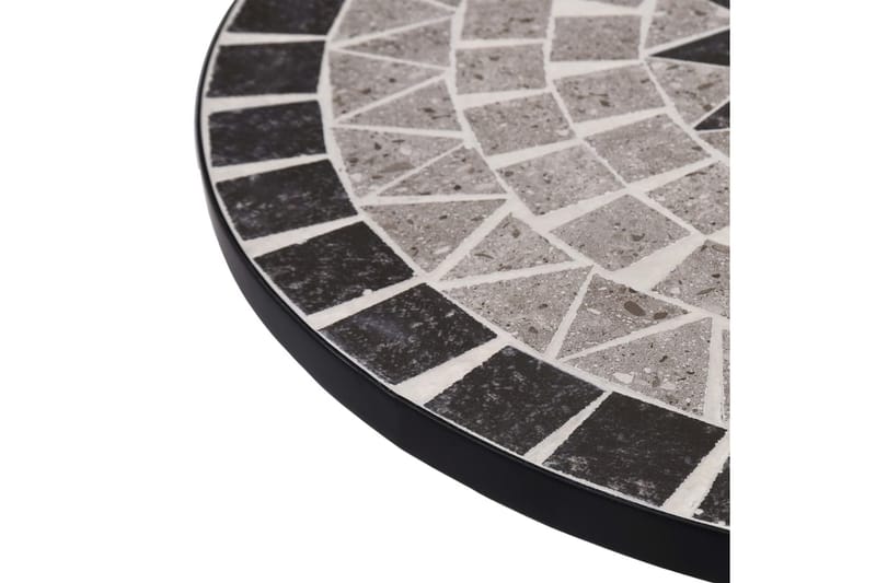 Bistrobord Med Mosaikdesign 61 Cm Keramisk Grå - Grå - Havemøbler - Havebord - Sidebord