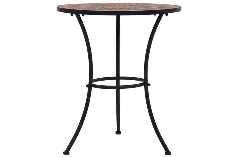 Bistrobord Med Mosaikdesign Keramisk 60 Cm Orange/Grå - Orange - Havemøbler - Havebord - Sidebord
