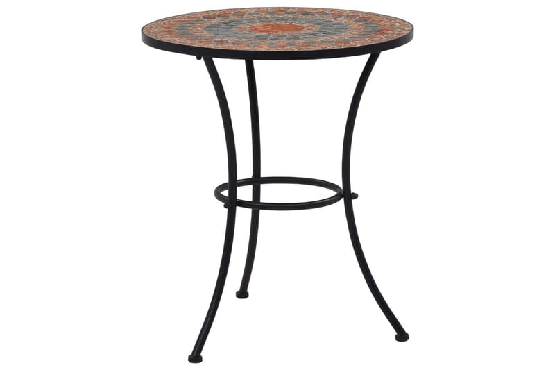 Bistrobord Med Mosaikdesign Keramisk 60 Cm Orange/Grå - Orange - Havemøbler - Havebord - Sidebord