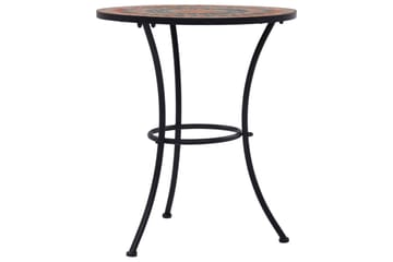 Bistrobord Med Mosaikdesign Keramisk 60 Cm Orange/Grå - Orange - Havemøbler - Havebord - Sidebord
