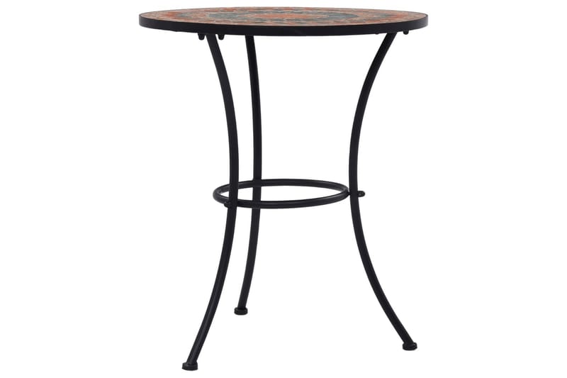 Bistrobord Med Mosaikdesign Keramisk 60 Cm Orange/Grå - Orange - Havemøbler - Havebord - Sidebord