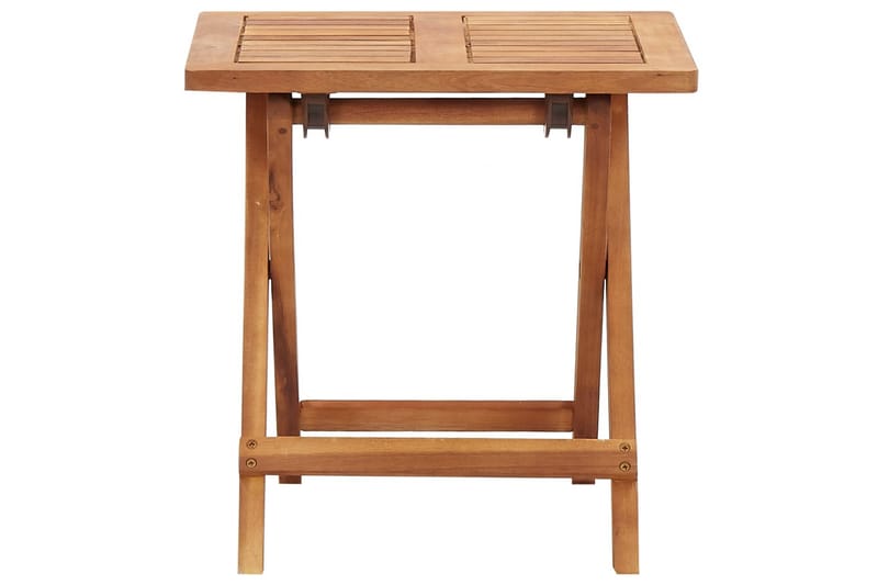 Foldbart Havebord 40x40x40 cm Massivt Akacietræ - Brun - Havemøbler - Havebord - Sidebord