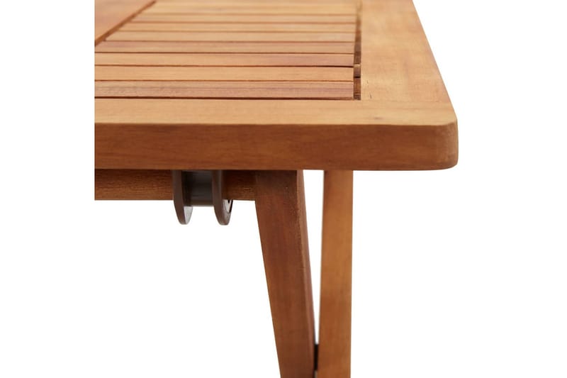 Foldbart Havebord 40x40x40 cm Massivt Akacietræ - Brun - Havemøbler - Havebord - Sidebord
