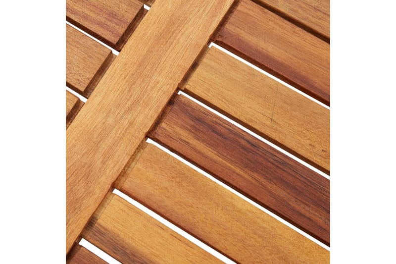 Foldbart Havebord 40x40x40 cm Massivt Akacietræ - Brun - Havemøbler - Havebord - Sidebord