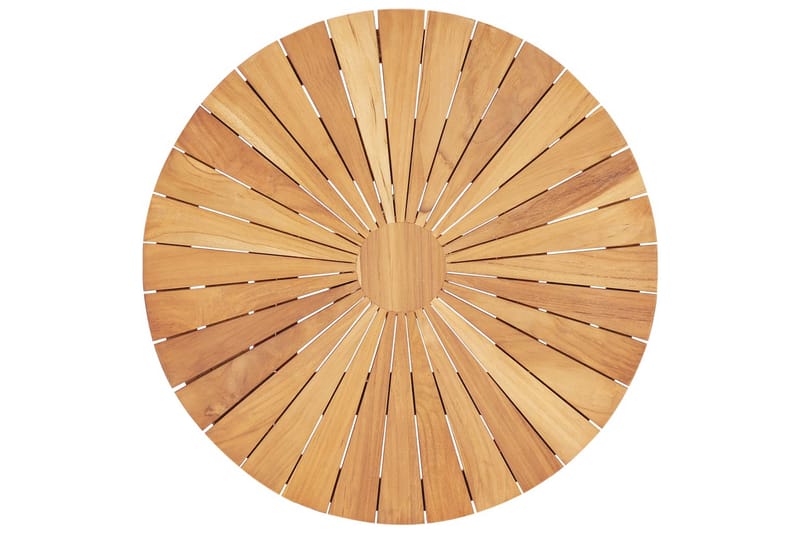 Foldbart Havebord 60 cm Massivt Teaktræ - Havemøbler - Havebord - Sidebord