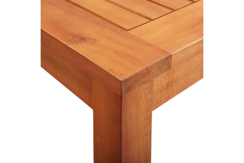 Havebord 90 x 90 x 74 cm massivt akacietræ - Brun - Havemøbler - Havebord - Sidebord