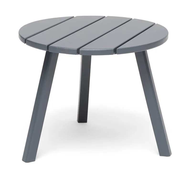 Hillerstorp Tennessee rundt sidebord og blomster-udebord til udendørs 50 cm træ, Grå
