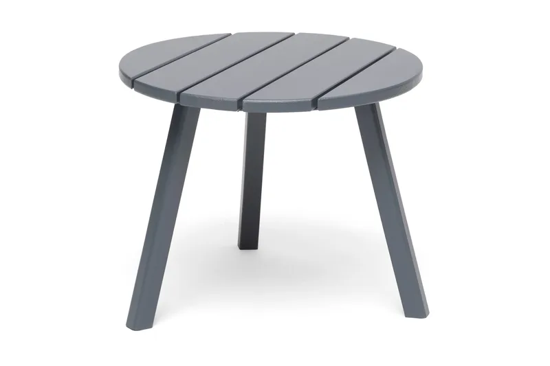 Hillerstorp Tennessee rundt sidebord og blomster-udebord til udendørs 50 cm træ, Grå