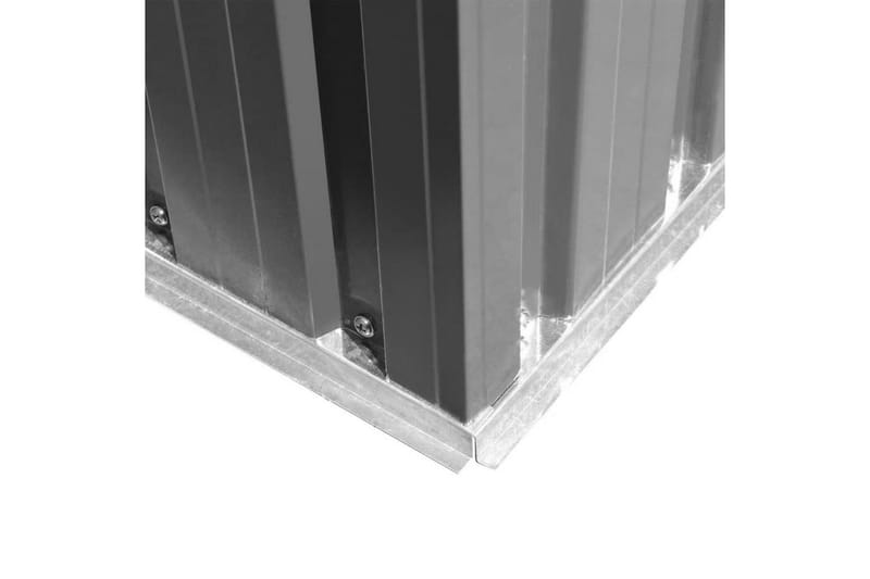 opbevaringsskur til haven i grå metal 257 x 205 x 178 cm - Havemøbler - Havebord - Sidebord