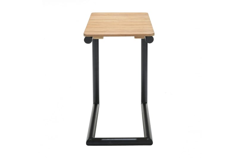 Portals Sidebord 47 cm - Sort/Træ - Havemøbler - Havebord - Sidebord