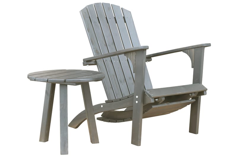 Rolston Sidebord - Grå - Havemøbler - Havebord - Sidebord