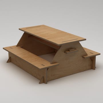 Somira Spisebord udendørs 160 cm - naturligt træ - Havemøbler - Havebord - Picnicbord
