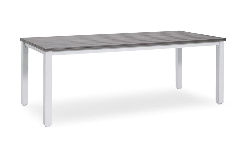 Arlöv Spisebord 90X200 cm - Hvid/grå - Spisebord & havebord