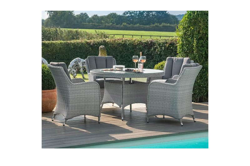 Ascot Bord D121xH75 cm Grå - Havemøbler - Havebord - Spisebord & havebord