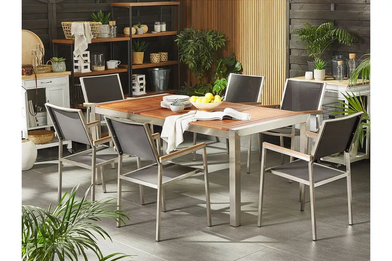 Bacoli Spisebord 180 cm - Brun - Havemøbler - Havebord - Spisebord & havebord