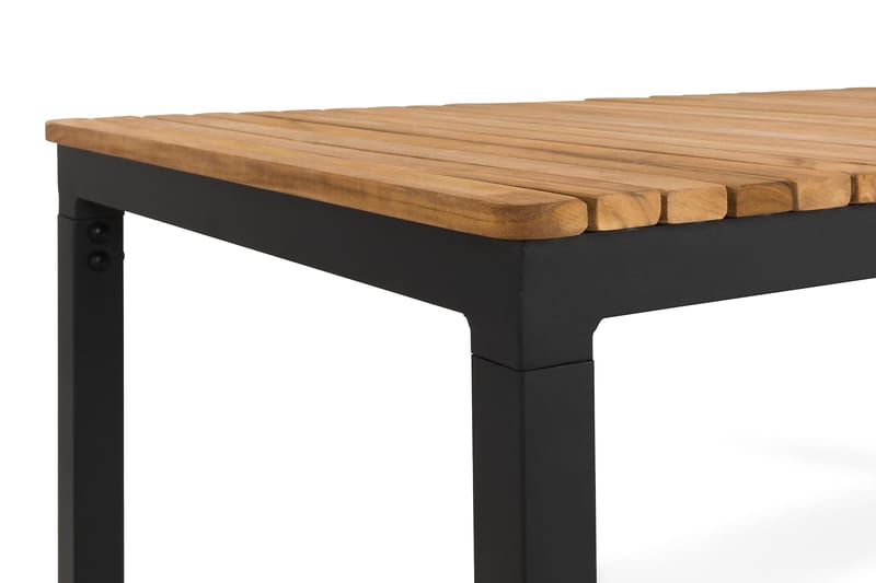 Bahamas Sofabord Udendørs 110x60 cm - Sort/Teak - Havemøbler - Havebord - Spisebord & havebord