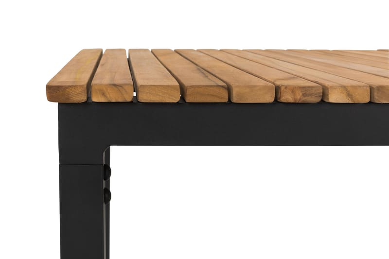 Bahamas Sofabord Udendørs 110x60 cm - Sort/Teak - Havemøbler - Havebord - Spisebord & havebord