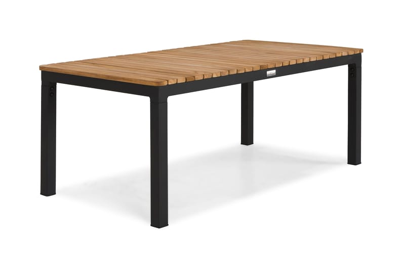 Bahamas Sofabord Udendørs 110x60 cm - Sort/Teak - Havemøbler - Havebord - Spisebord & havebord
