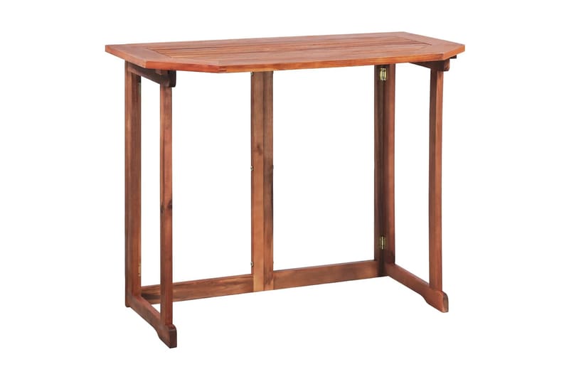 Balkonbord Massivt Akacietræ 90 X 50 X 75 Cm - Brun - Havemøbler - Havebord - Spisebord & havebord