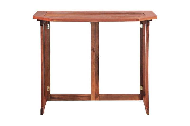 Balkonbord Massivt Akacietræ 90 X 50 X 75 Cm - Brun - Havemøbler - Havebord - Spisebord & havebord
