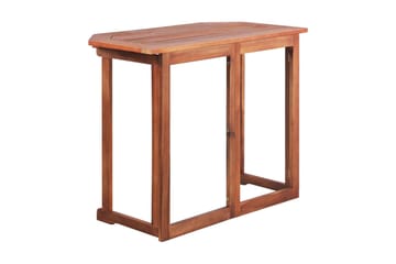 Balkonbord Massivt Akacietræ 90 X 50 X 75 Cm - Brun - Havemøbler - Havebord - Spisebord & havebord