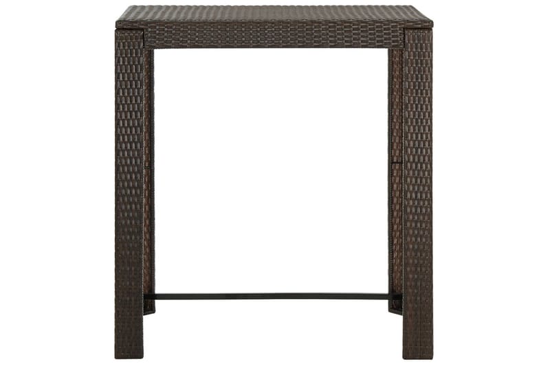 Barbord til haven 100x60,5x110,5 cm polyrattan brun - Brun - Havemøbler - Havebord - Spisebord & havebord