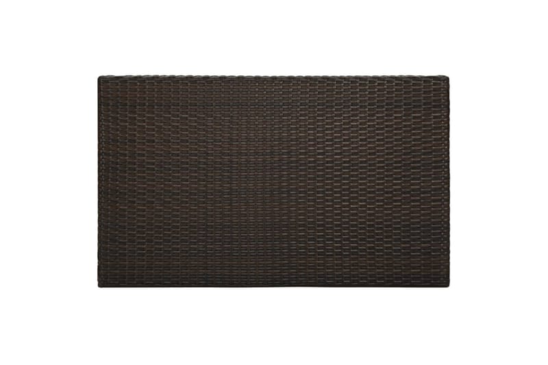 Barbord til haven 100x60,5x110,5 cm polyrattan brun - Brun - Havemøbler - Havebord - Spisebord & havebord