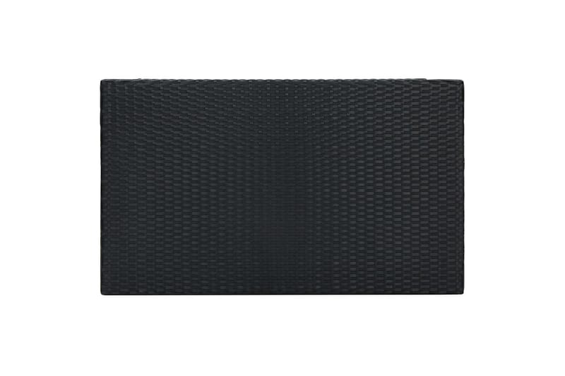 Barbord til haven 100x60,5x110,5 cm polyrattan sort - Sort - Havemøbler - Havebord - Spisebord & havebord