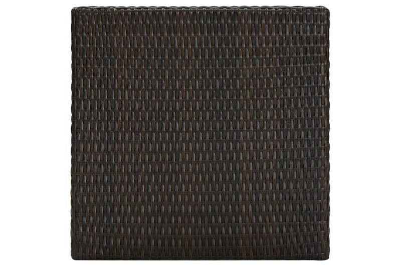 Barbord til haven 60,5x60,5x110,5 cm polyrattan brun - Brun - Havemøbler - Havebord - Spisebord & havebord