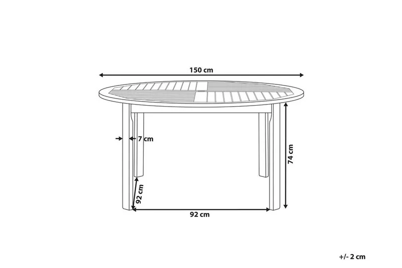 Barrata Spisebord 150 cm - Akacie - Havemøbler - Havebord - Spisebord & havebord
