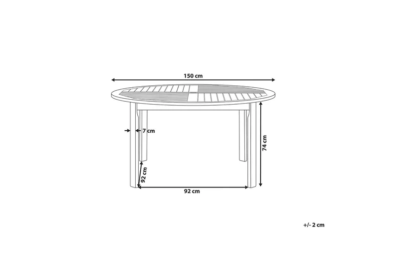 Barrata Spisebord 150 cm - Akacie - Havemøbler - Havebord - Spisebord & havebord