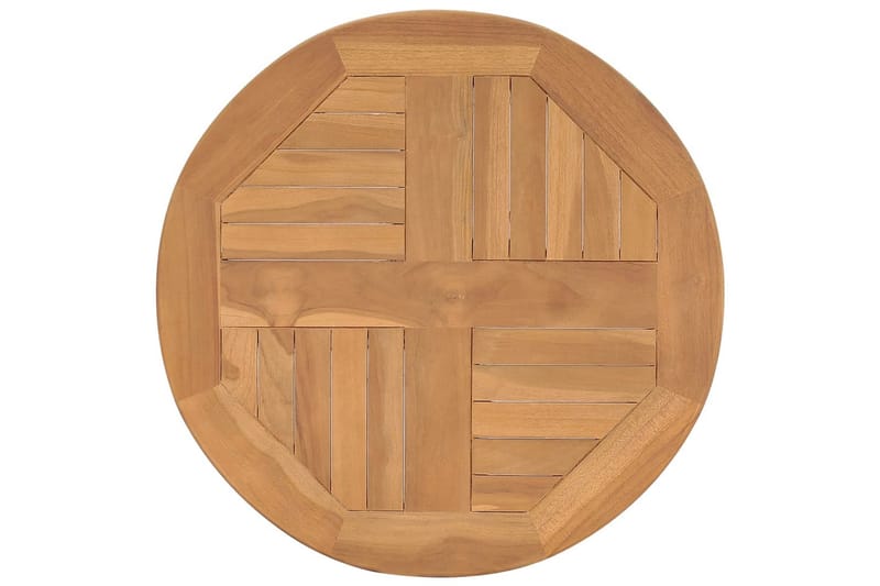 bistrobord Ø60x60 cm massivt teaktræ - Brun - Havemøbler - Havebord - Spisebord & havebord
