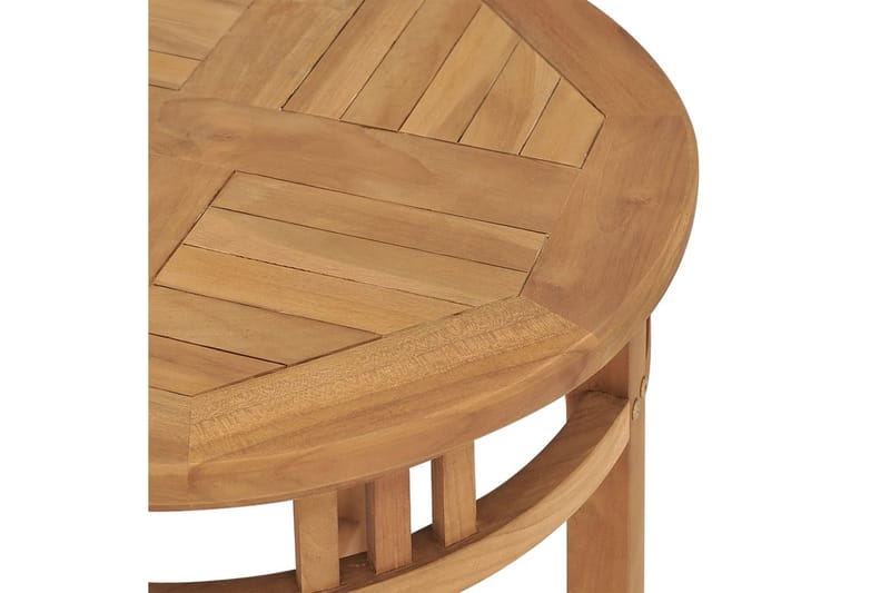 bistrobord Ø60x60 cm massivt teaktræ - Brun - Havemøbler - Havebord - Spisebord & havebord