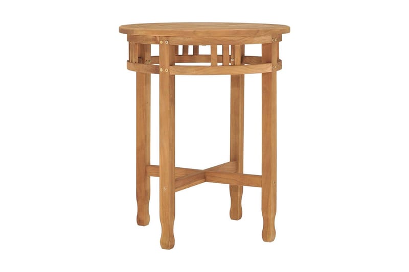 bistrobord Ø60x60 cm massivt teaktræ - Brun - Havemøbler - Havebord - Spisebord & havebord