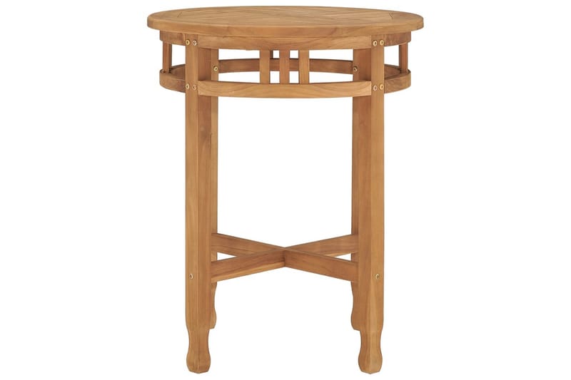 bistrobord Ø60x60 cm massivt teaktræ - Brun - Havemøbler - Havebord - Spisebord & havebord
