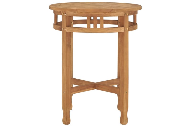bistrobord Ø60x60 cm massivt teaktræ - Brun - Spisebord & havebord